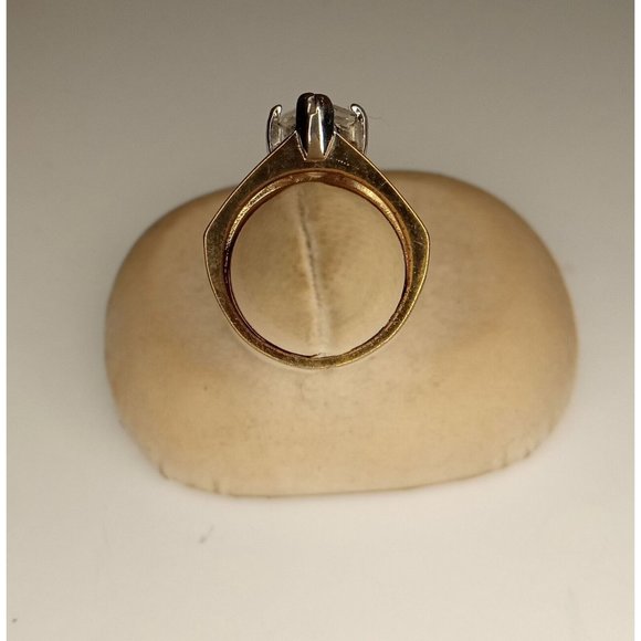 Size‎ 5.25 18K GE Single Teardrop Rhinestone Ring (2a1) - Picture 4 of 6